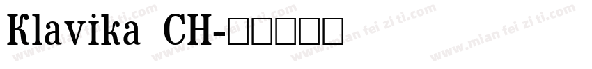 Klavika CH字体转换